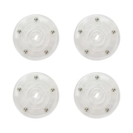 Geesatis 4 Pcs Tiny Lazy Susan 3 inch Acrylic Turntable Organizer Bearings Round Swivel Plate, Smooth Swivel Plate for Kitchen Base Turn Dining Table, Clear