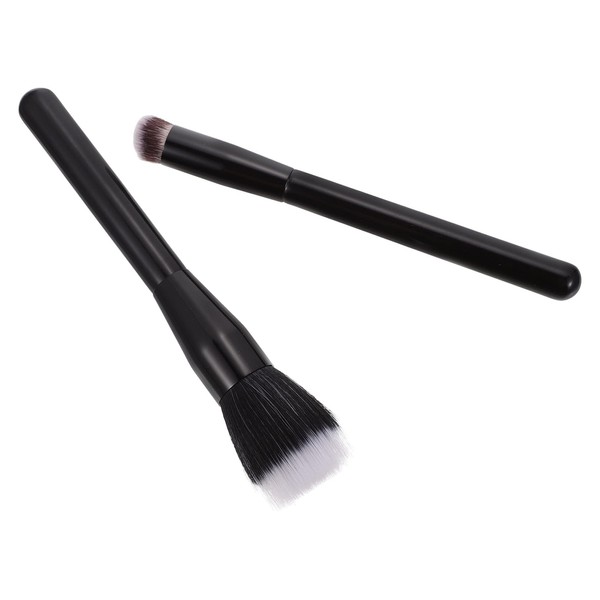 FOMIYES 2 Pcs highlight brush makeup brush black outfit Handle