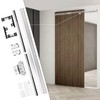 36-48" Heavy Duty Hidden Sliding Barn Door Hardware and Track,