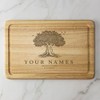 Couples Names Engraved Wooden Chopping Board Family Tree Cheese Board