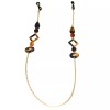 SA106 Womens Tortoise Marble Jewel Pendant Eyewear Glasses Neck Loop