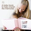 Pearhead Chevron Baby Memory Book with Clean Touch Ink Pad