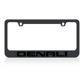 Eurosport Daytona- Compatible with -, GMC Denali Black License Plate Frame