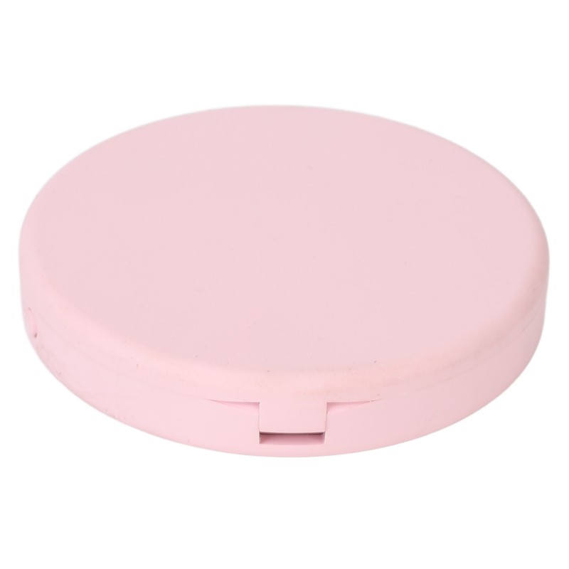 LED Compact Mirror Round Shape 3X Magnification Rechargeable Double Sided