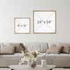 SIGNFORD Framed Canvas Print Wall Art Set Minimalist Neutral Horizon
