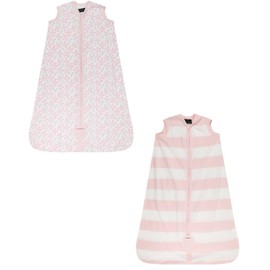 Label Cutters Baby Sleeping Bag Tog 0.5 Premium Organic Cotton Summer Sleepsacks Pack of 1 & 2 in Sizes 0-18M (PACK 2 PS/PF 0-6M)
