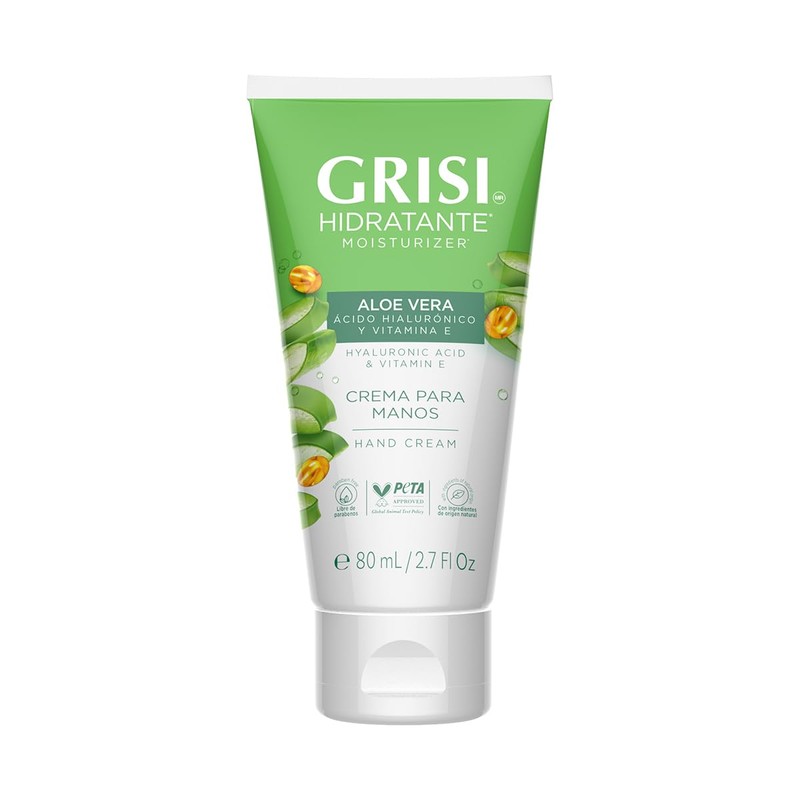 GRISI Crema para Manos con Aloe Vera y Ácido Hialurónico