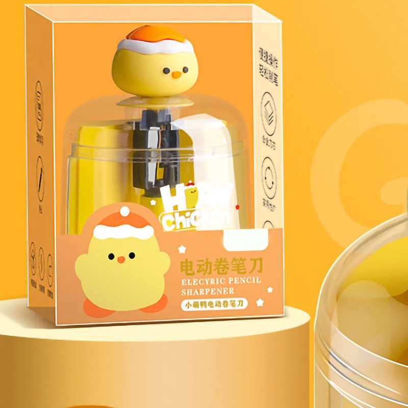 Electric Pencil Sharpener Full Automatic Cute Animal Style Nonslip Pads