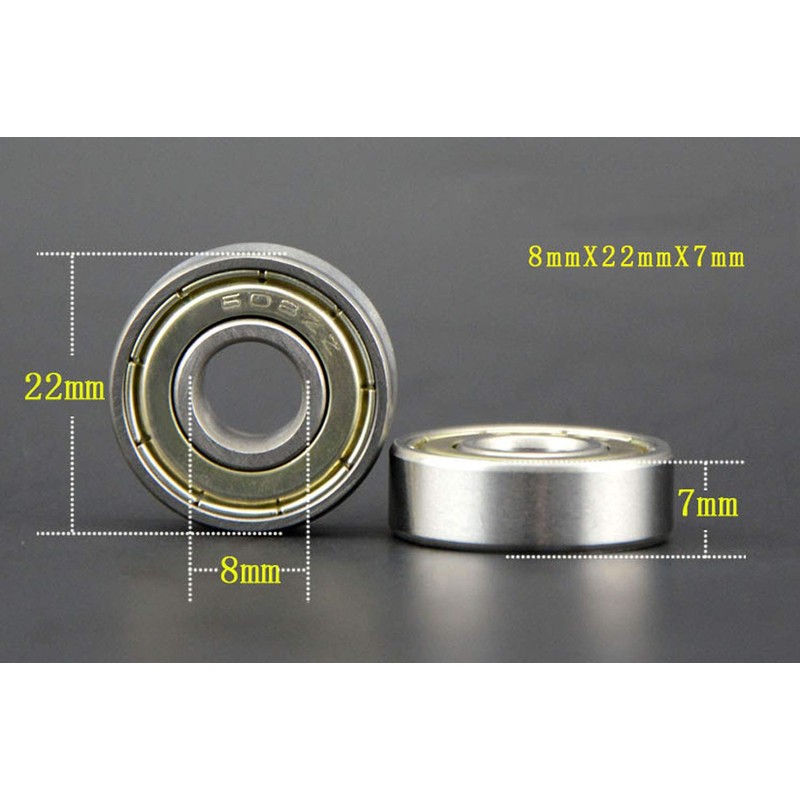 GOIYZTTR 30pcs Bearing Wheel 608 ZZ Both Sides Shielded Skateboard