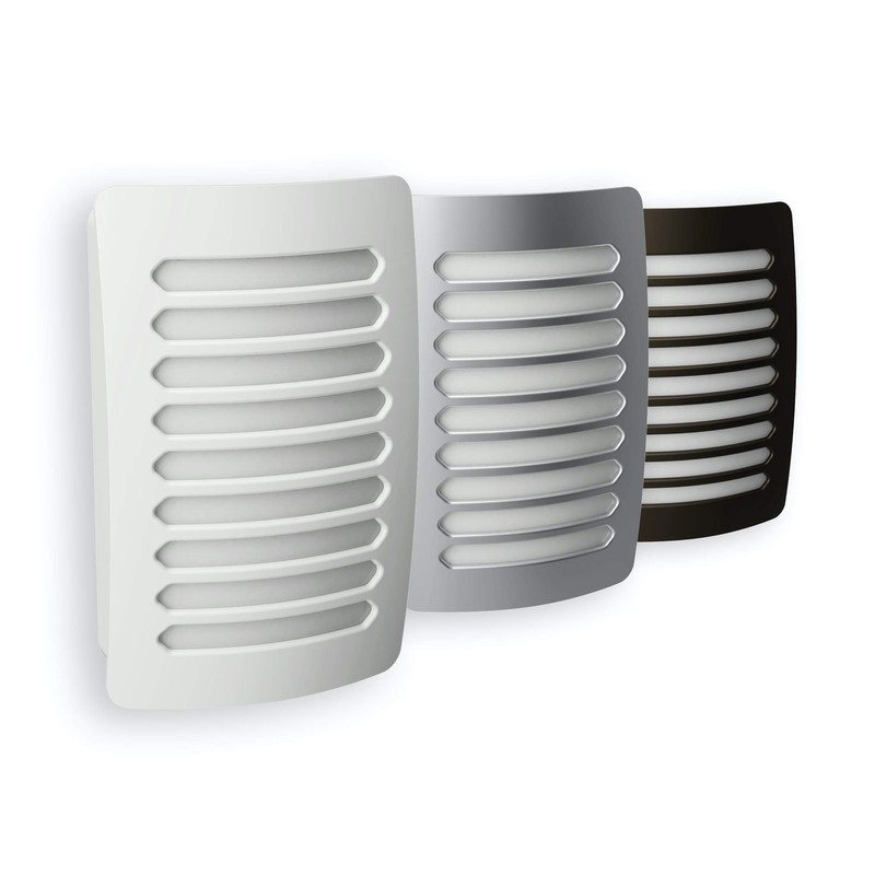 Westek NL-DPLV-N Louver Decoplug Night Light, Satin Nickel