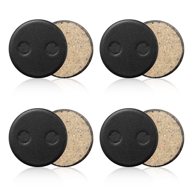 Bike Disc Brake Pads 4 Pairs Resin Oil Semi-Metal Round