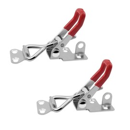 Toggle Clamp,2 pcs Adjustable Toggle Catch Toggle Latch Metal Clamps Quick Release Pull Latch Tools Clip Clamp Draw Latch, for Door Cabinet Box Case Trunk Tool Boxes 180kg 304 Stainless Steel