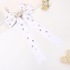 Bride Hair Bows Clips for Women Bridal Accessories White Satin