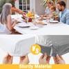 Spotjoy Rectangle Table Cloth, Waterproof Elastic Fitted Tablecloth for 4