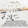 GOTDYA 1000pcs 5mm Black Extension Beads,Silicone Lined Micro Rings,MicroLink I