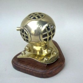 BRASS DIVERS HELMET 4.5" - NAUTICAL - MARITIME - US NAVY - PIRATE -DIVERS HELMET