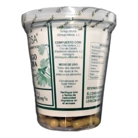 Ginkgo Biloba Prosa: Suplemento Herbal Vegano en Cápsulas para Bienestar