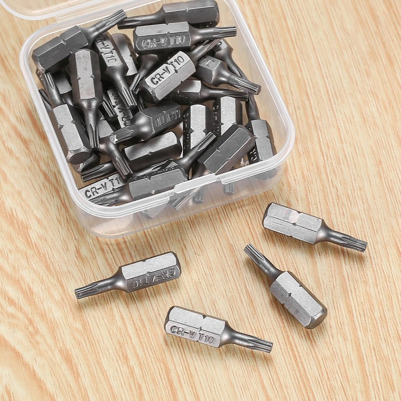 for Torx Bit, 30 Pcs T10 Torx Screwdriver Star Bit