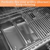 Grease Tray with Catch Pan Adjustable Universal Drip Pan for