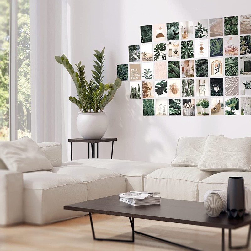 Anguxer 50 Pieces Wall Collage Kit Aesthetic, Aesthetic Postcards, Aesthetic
