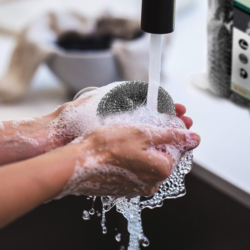 VINDOR Stainless Steel Scourers - Cleaning Sponge, Steel Wool Scourer,