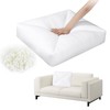 HOMBYS Shredded Foam Couch Back Cushions Replacement, Stuffing Fill Removable