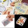 Mini Joyero Transparente, 24 Contenedores Pequeños de Plástico Transparente Con