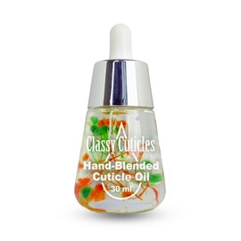 Classy Cuticles Classy Cuticles | Hand Blended Cuticle Oil | Vegan, Cruelty-Free, & Hydrating | Vitamin E, Jojoba, and Argan Oil | 30 mL Desk Bottle | Mango Scent | Pack of 1