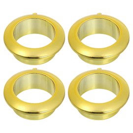 uxcell 4 Pcs 0.98 inch (25mm) Nylon Desk Grommets, Plastic Cable Hole Cover, Wire Cord Cable Organizer for Computer Desk Cabinet, Gold