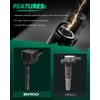 SCITOO Ignition Coil Coils & Iridium Spark Plugs fit for