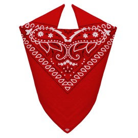Van Der Rich ® - Bandanas made of 100% cotton headscarf for men and women, red