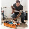 Wooden Pedal Board Guitar Effects 2-in-1 Pedalboard, 17.3" Big Capacity