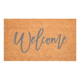 Calloway Mills Cursive Welcome Doormat, Grey (17" x 29")