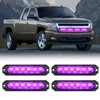 Nilight 6LED Emergency Strobe Lights 4PCS Ultra Slim Surface Mount