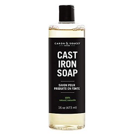 CARON & DOUCET - Cast Iron Cleaning Soap | 100% Plant-Based Castile & Coconut Oil Soap | Best for Cleaning, Restoring, Removing Rust and Care Before Seasoning.