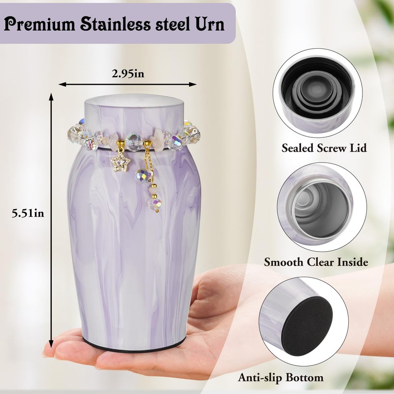 Urns for Human Ashes, Mini Urn for Ash Male Female,