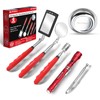 BILITOOLS 6 Piece Telescoping Magnetic Pickup Tool Set, Extendable Mechanic