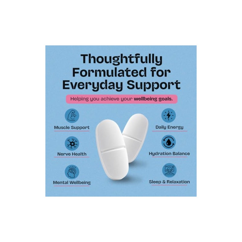 Magnesium Glycinate 4-in-1 Complex | 200mg Elemental Magnesium | Bisglycinate,