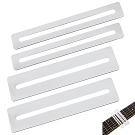 4PCS Guitar Fingerboard Guards Guitar Luthier Maintenance Kit Stainless Steel Guitar Fingerboard Fretboard Protector for Dressing and Polishing Frets