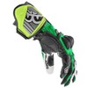 Berik Track Motorcycle Gloves, Black/Green/White, 3XL