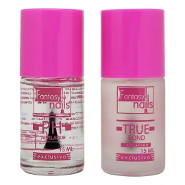 Fantasy Nails True Bond + Nivelador Ph , Uñas Acrílicas Fantasy Nails