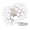 LED Ball String Lights USB Interface 8 Light Modes Warm