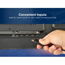 Emerson ET-3200 32" Class Full HD LED TV with 720p Resolution, HDMI and USB Inputs, Built-in Digital TV Tuner, Slim Design, and Energy-Efficient Display – Ideal for Home Entertainment and Gaming