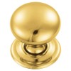 Carlisle Brass FTD1265C FTD Hollow Victorian KNOB 38MM, Polished Brass,
