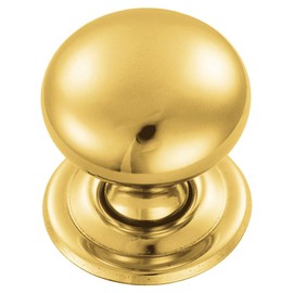 Carlisle Brass FTD1265C FTD Hollow Victorian KNOB 38MM, Polished Brass, 38 mm