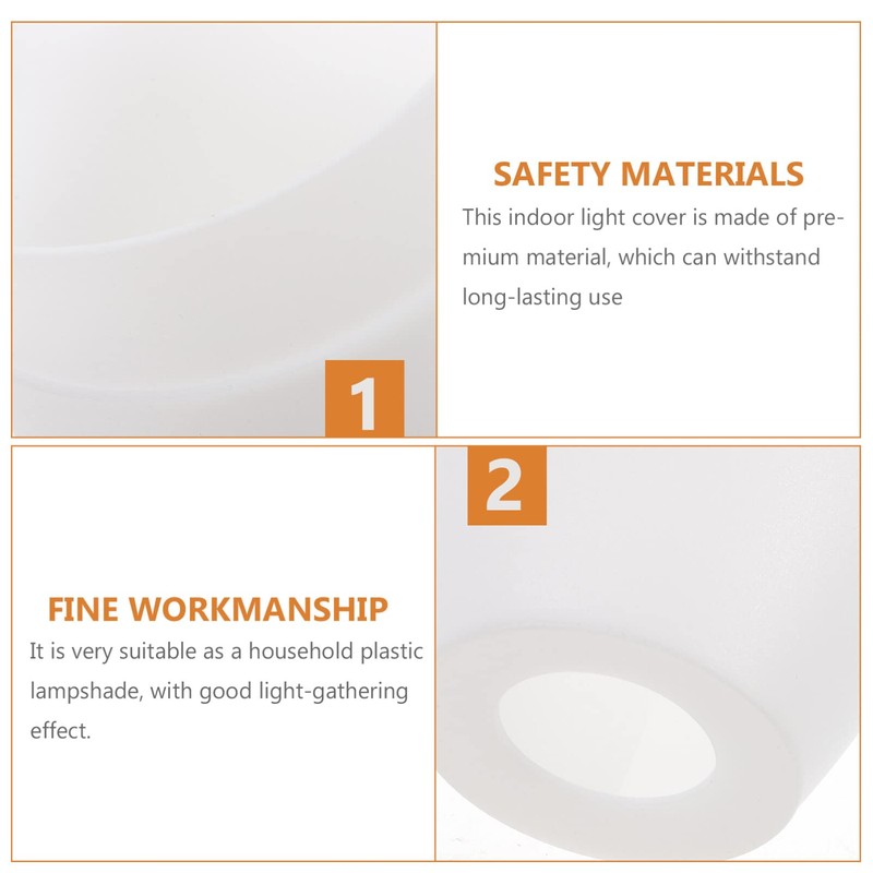 Minkissy 2pcs Small Lamp Shades Replacement Horseshoe Lampshade Chandelier Shade