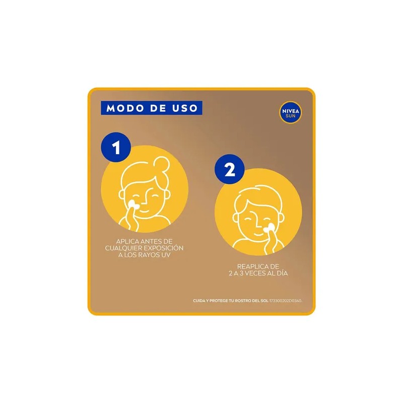 Protector Solar Facial Nivea Sun Control Brillo Fps50 50ml Nivea