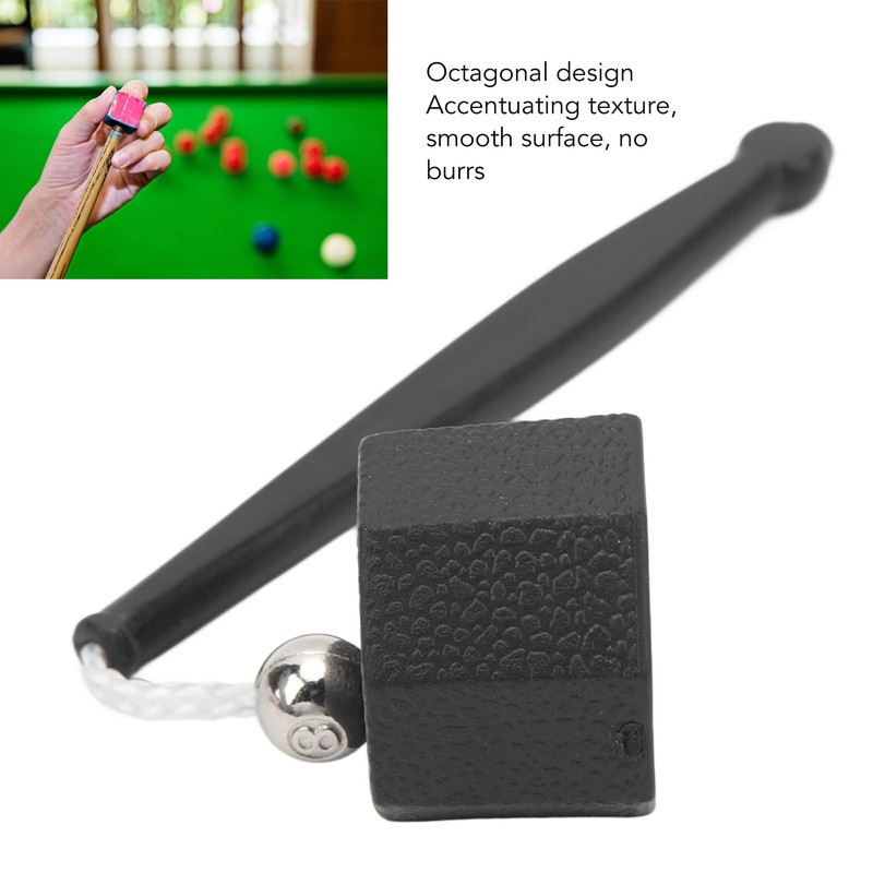 QANYEGN Pool Cue Chalk Holder, Black Plastic Pool Chalk Holder,