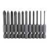 12 Pieces 1/4 Inch Hex Shank PH00 Magnetic Long Screwdriver
