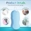 Esponja mágica exfoliante para baño, cepillo corporal reutilizable suave con